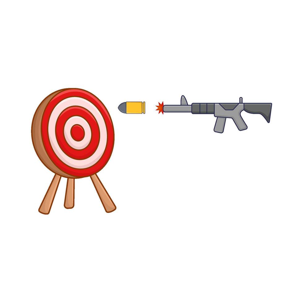 Illustration of shotgun vector