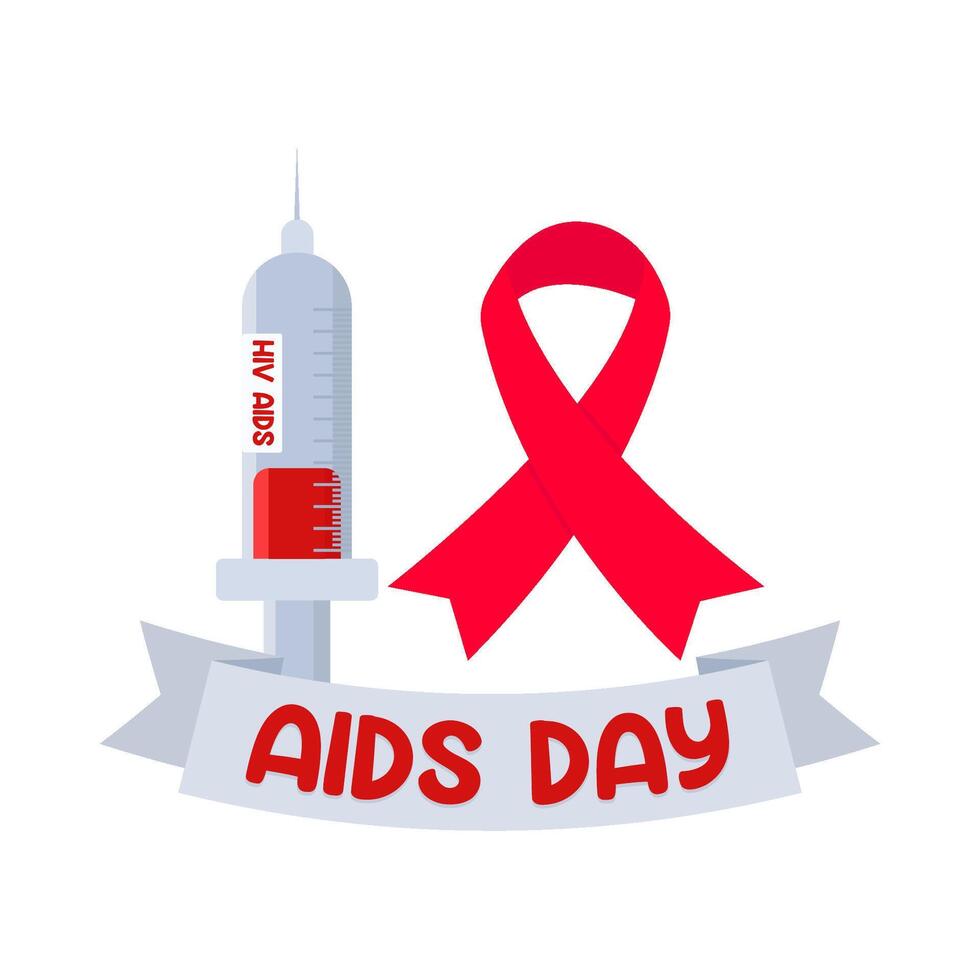 Illustration of world aids day vector