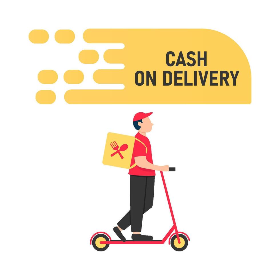 Illustration of delivery man vector