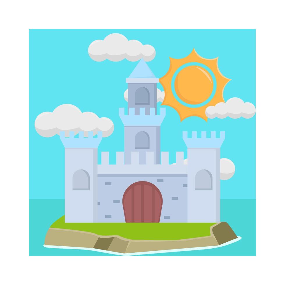 ilustración del castillo vector