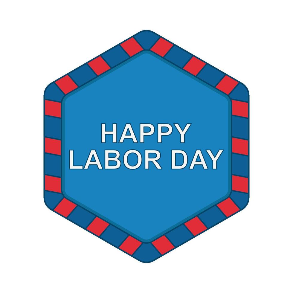 Illustration of happy labor day vector