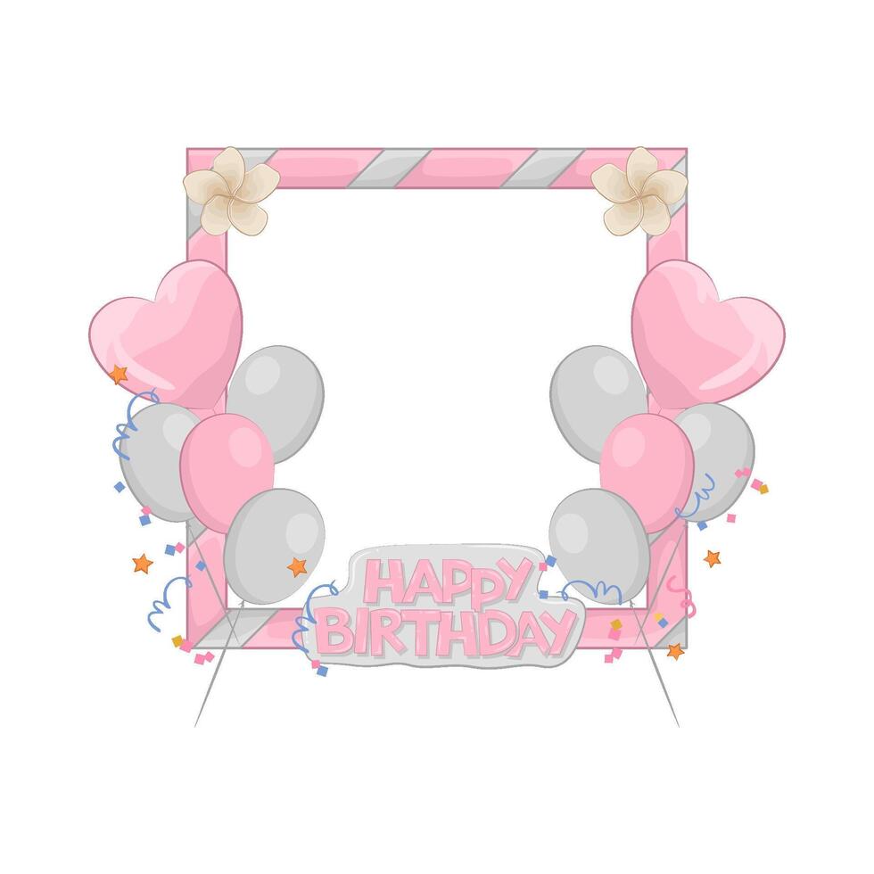 Illustration of birthday frame vector