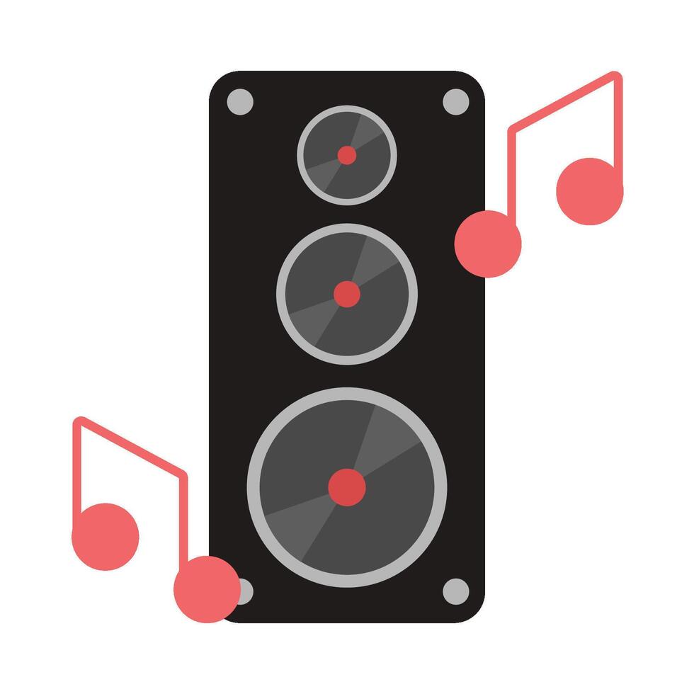 Illustration of music speaker vector