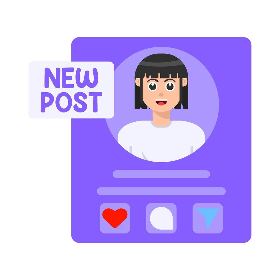 Illustration of post vector