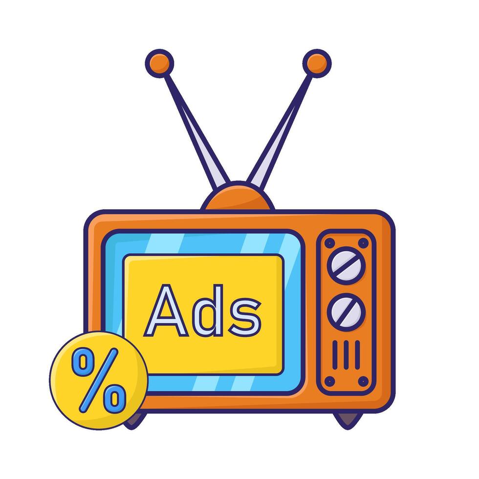 Illustration of online advertising vector