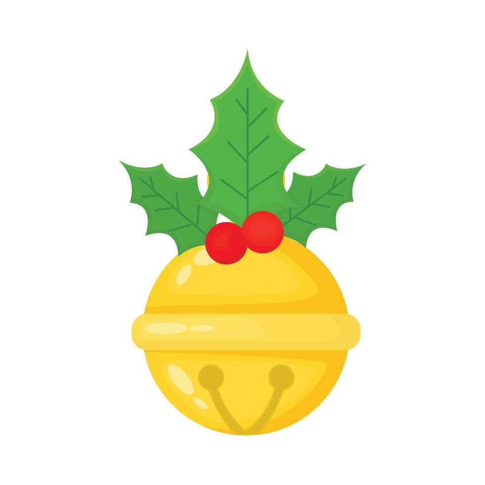 Illustration of Christmas bell vector