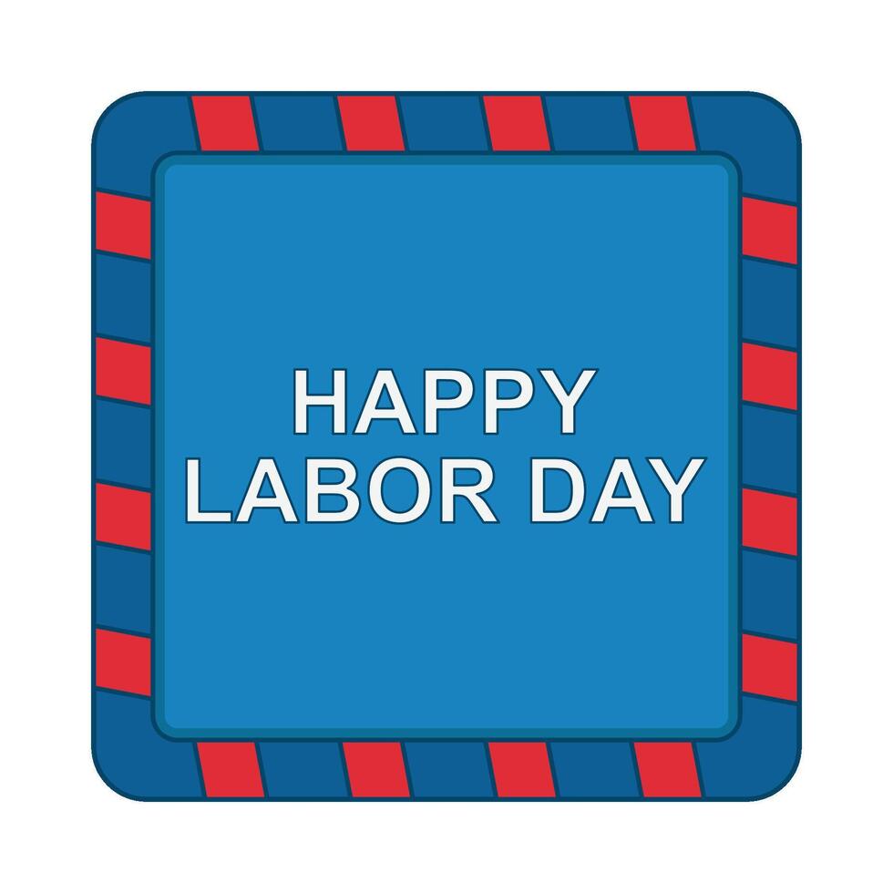 Illustration of happy labor day vector