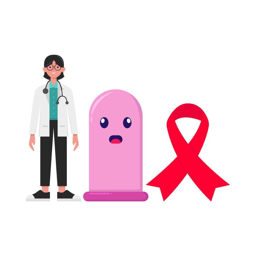 Illustration of world aids day vector