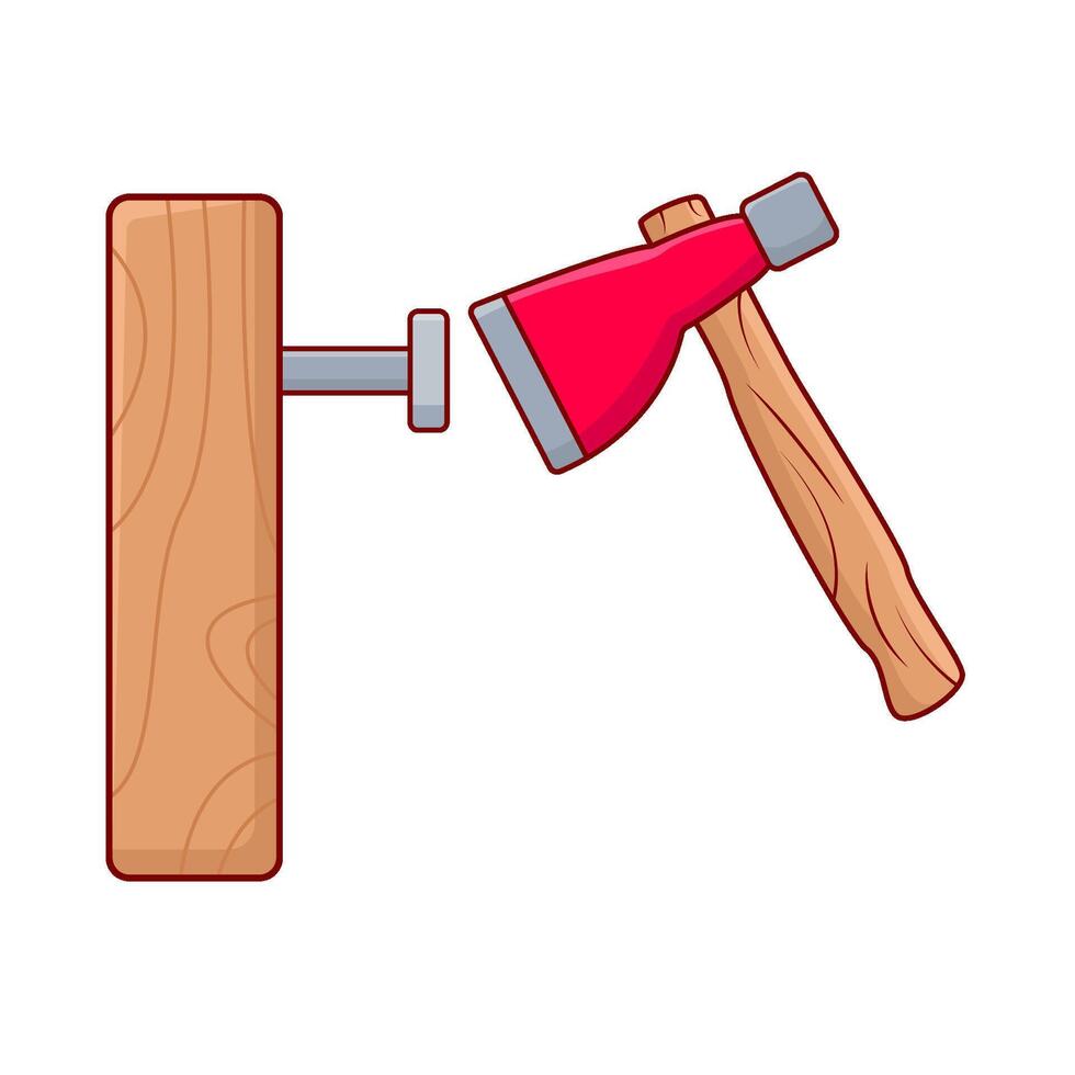 Illustration of axe vector