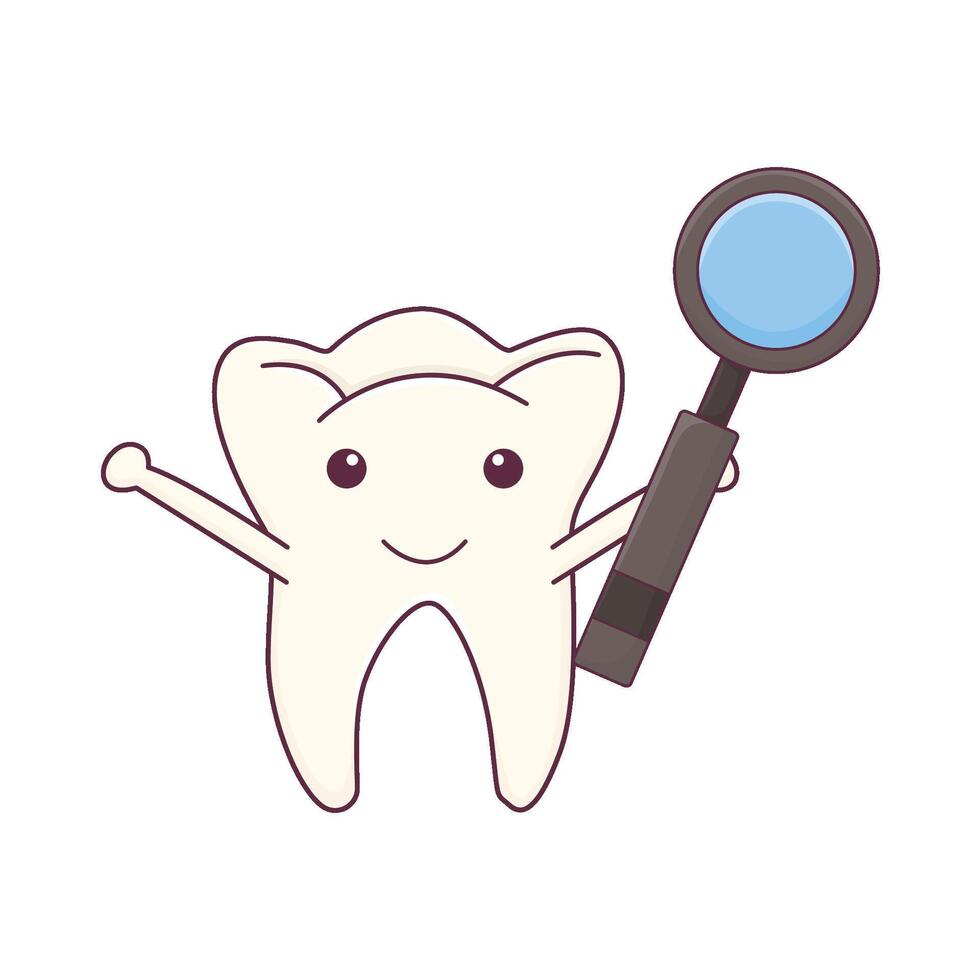Illustration of tooth vector
