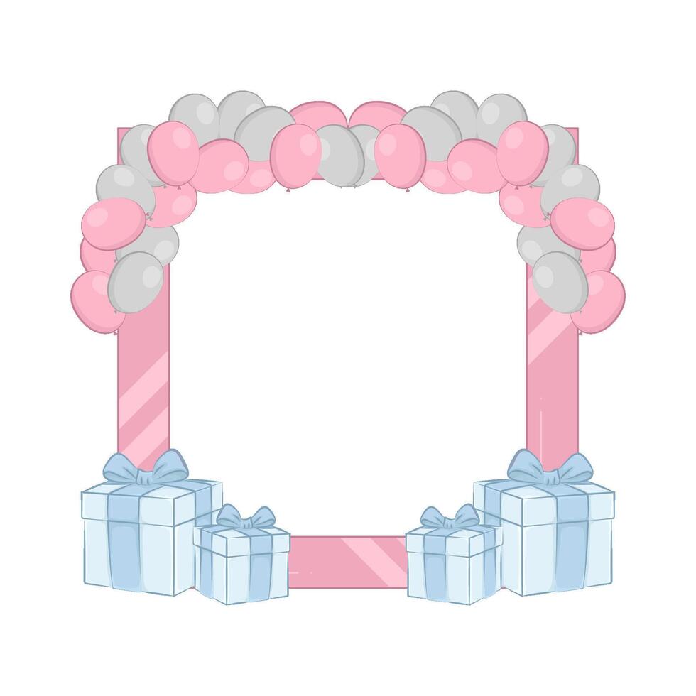 Illustration birthday frame vector