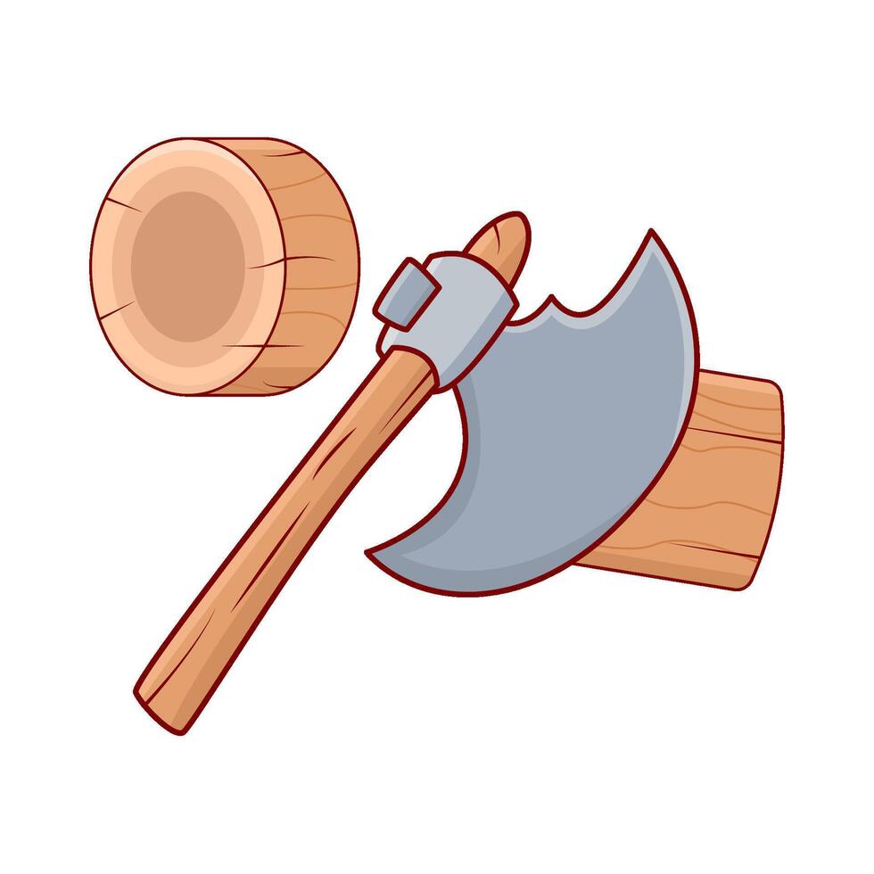 Illustration of axe vector