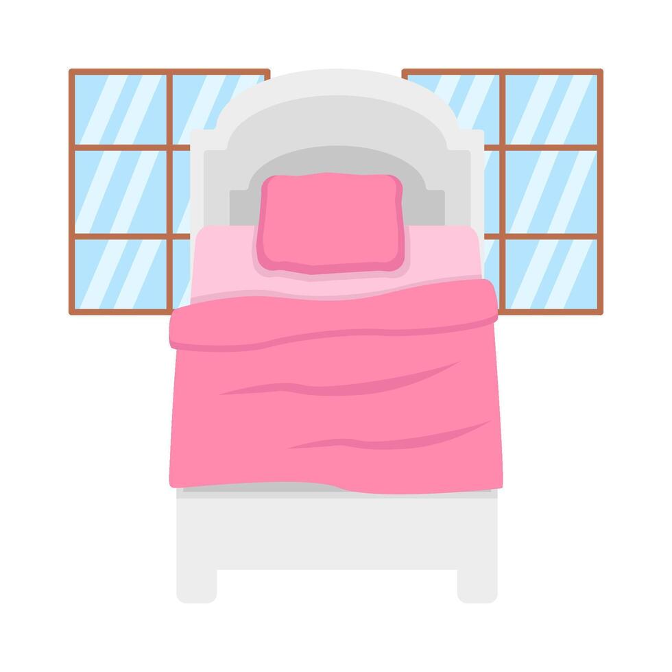 Illustration of bed vector