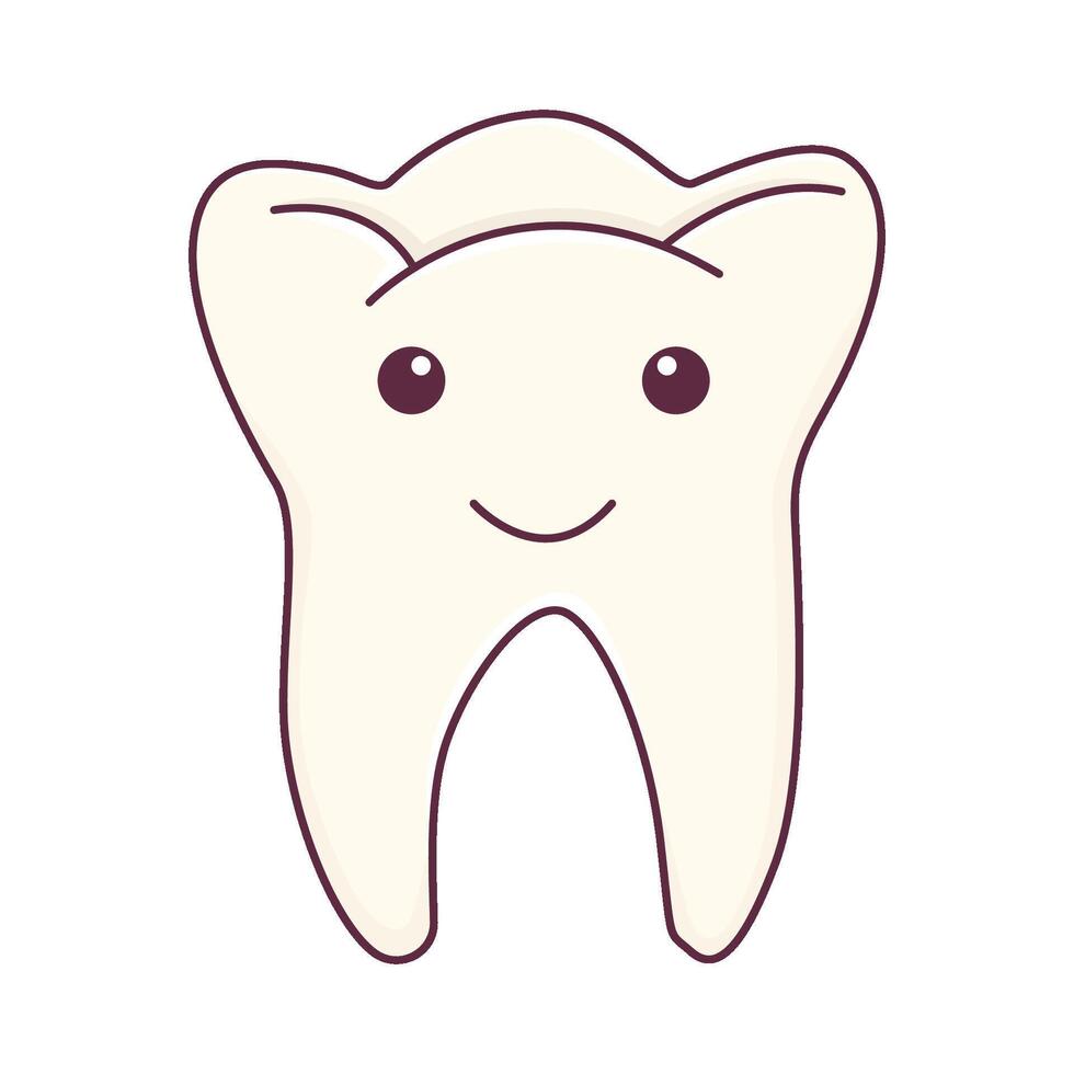 Illustration of tooth vector