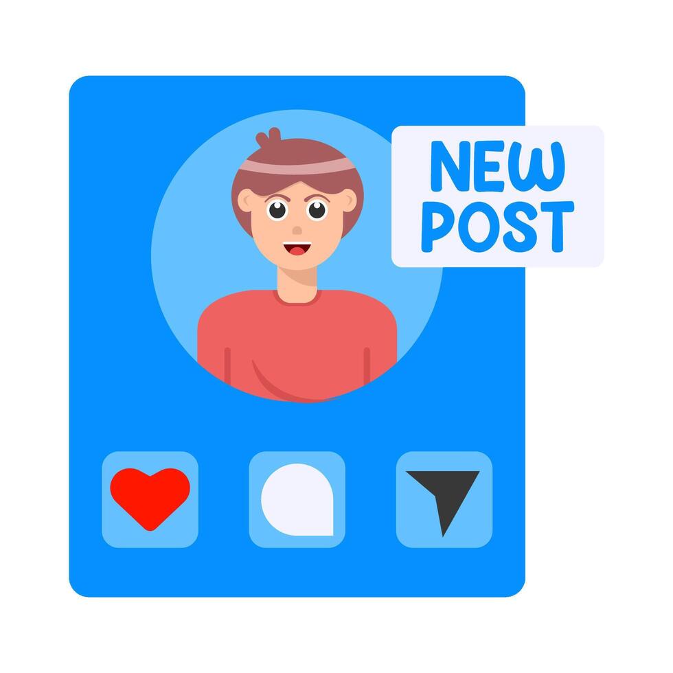 Illustration of post vector