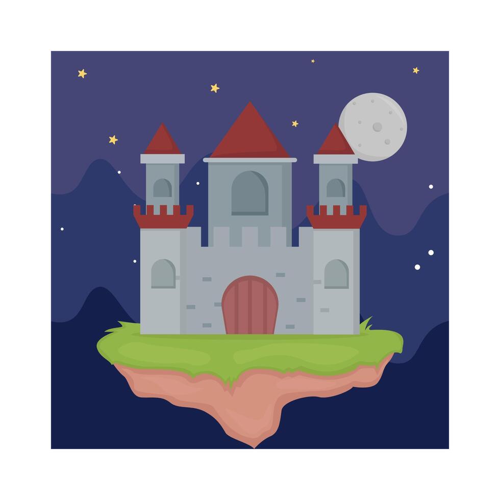 ilustración del castillo vector