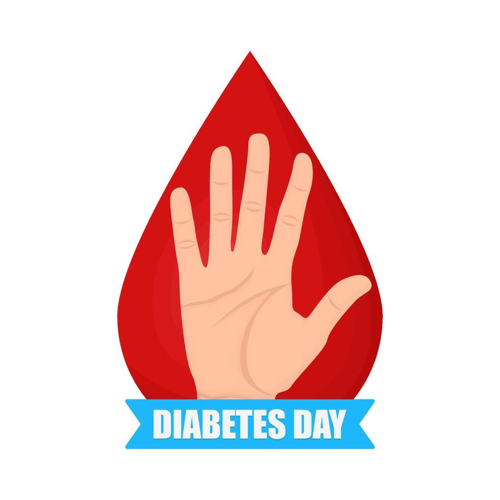 Illustration of world diabetes day vector