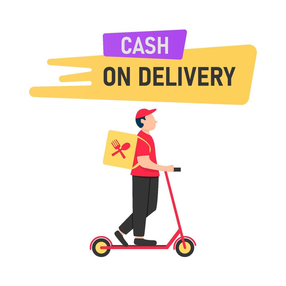 Illustration of delivery man vector