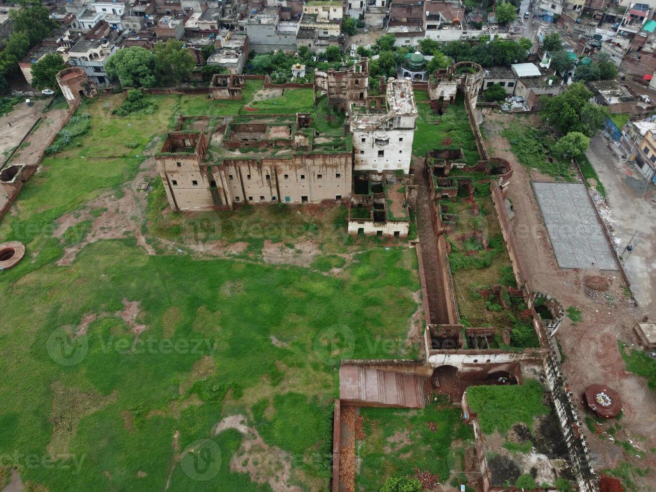 Aerial view of historical Fort at Sheikhupura photo