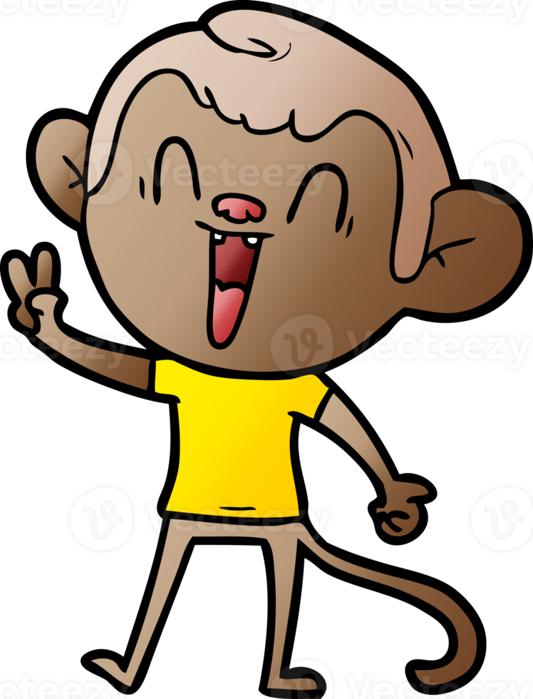 cartoon laughing monkey png