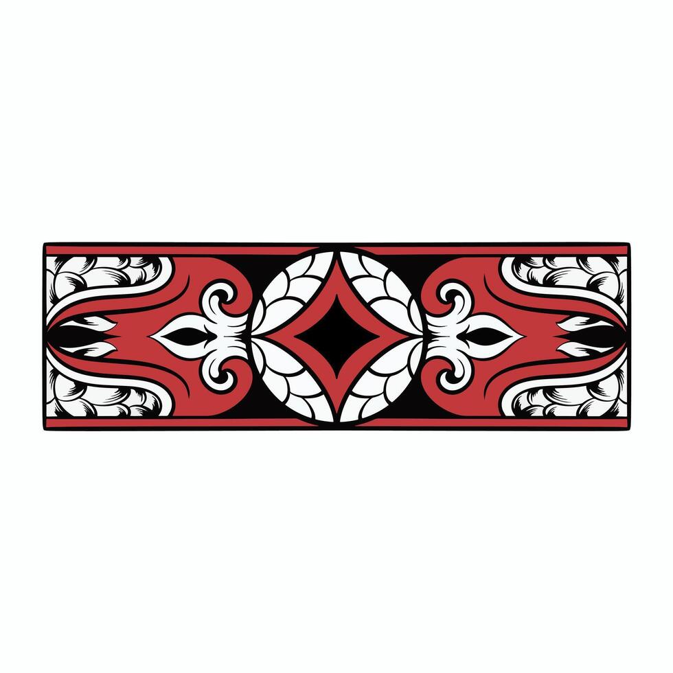 Hand drawn maori tribal tattoo pattern design vector