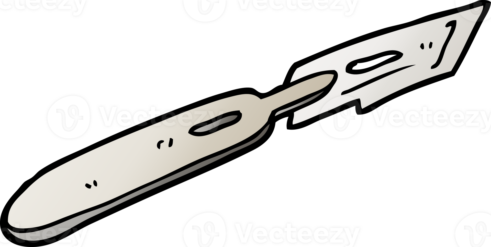 gradient illustration cartoon surgeon blade png