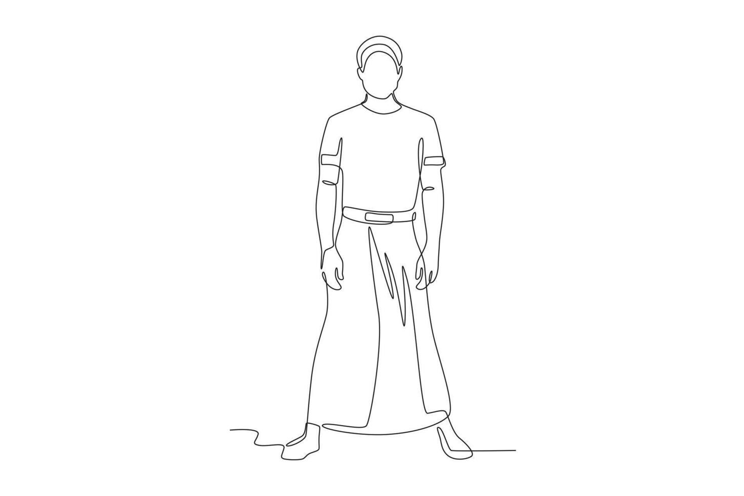 A sarong is a wide piece of cloth that is sewn vector