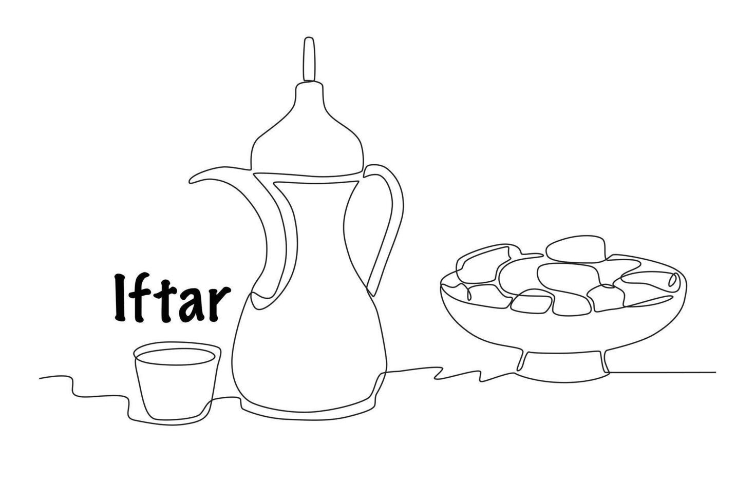 A man is about to break his fast vector