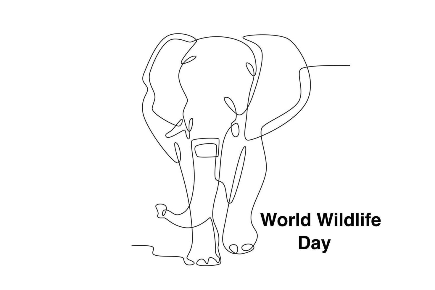 An elephant is walking vector