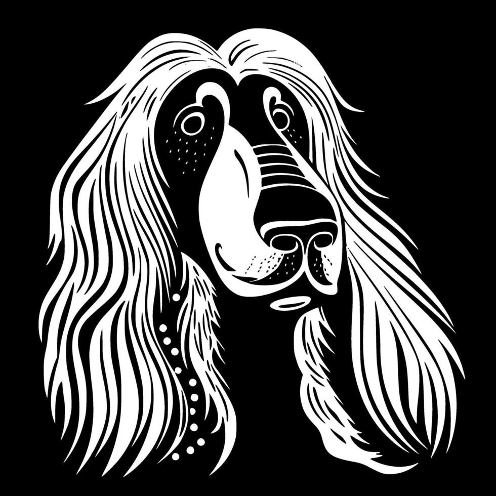 Afghan Hound - High Quality Vector Logo - Vector illustration ideal for T-shirt graphic