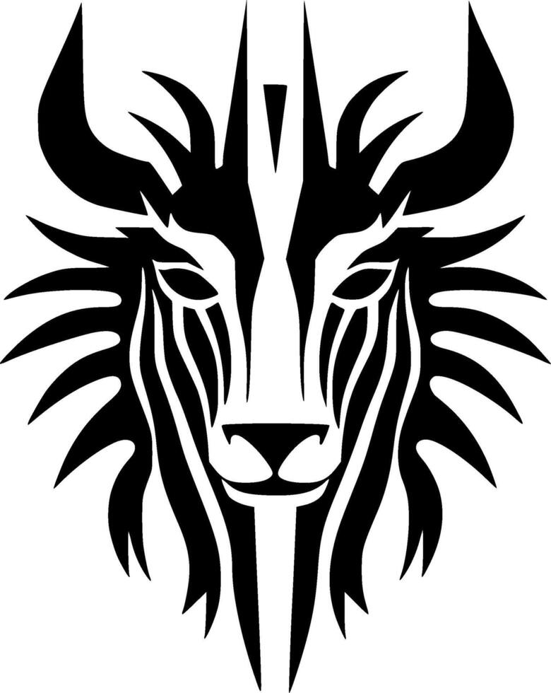 Animal - Black and White Isolated Icon - Vector illustration