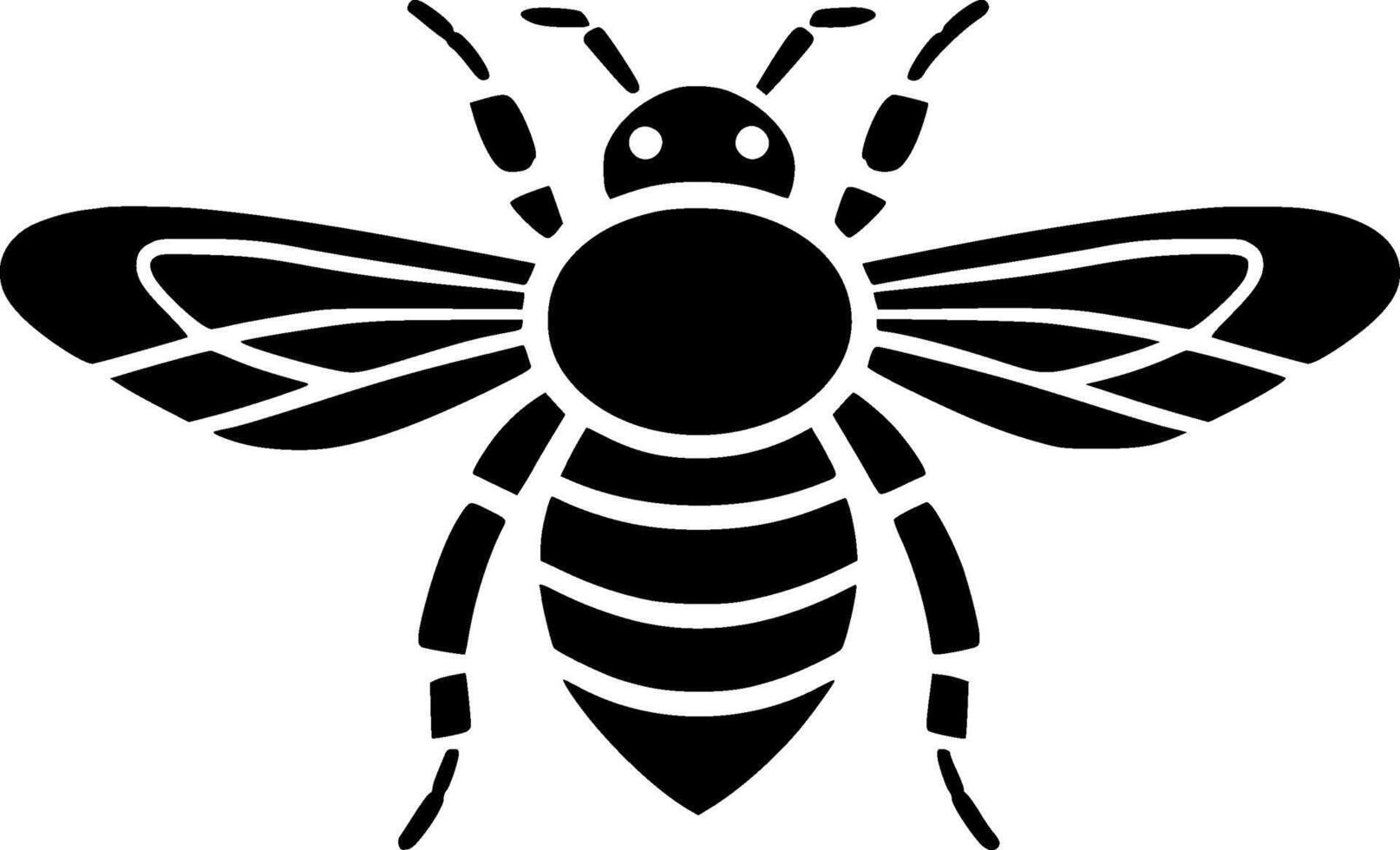 Bee - High Quality Vector Logo - Vector illustration ideal for T-shirt graphic
