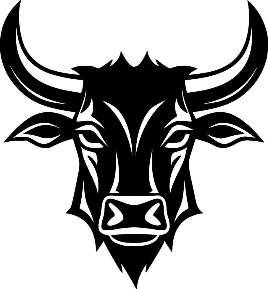 toro - minimalista y plano logo - vector ilustración