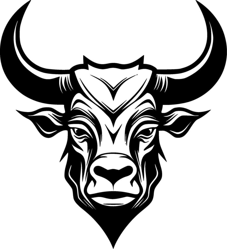 Bull - Minimalist and Flat Logo - Vector illustration