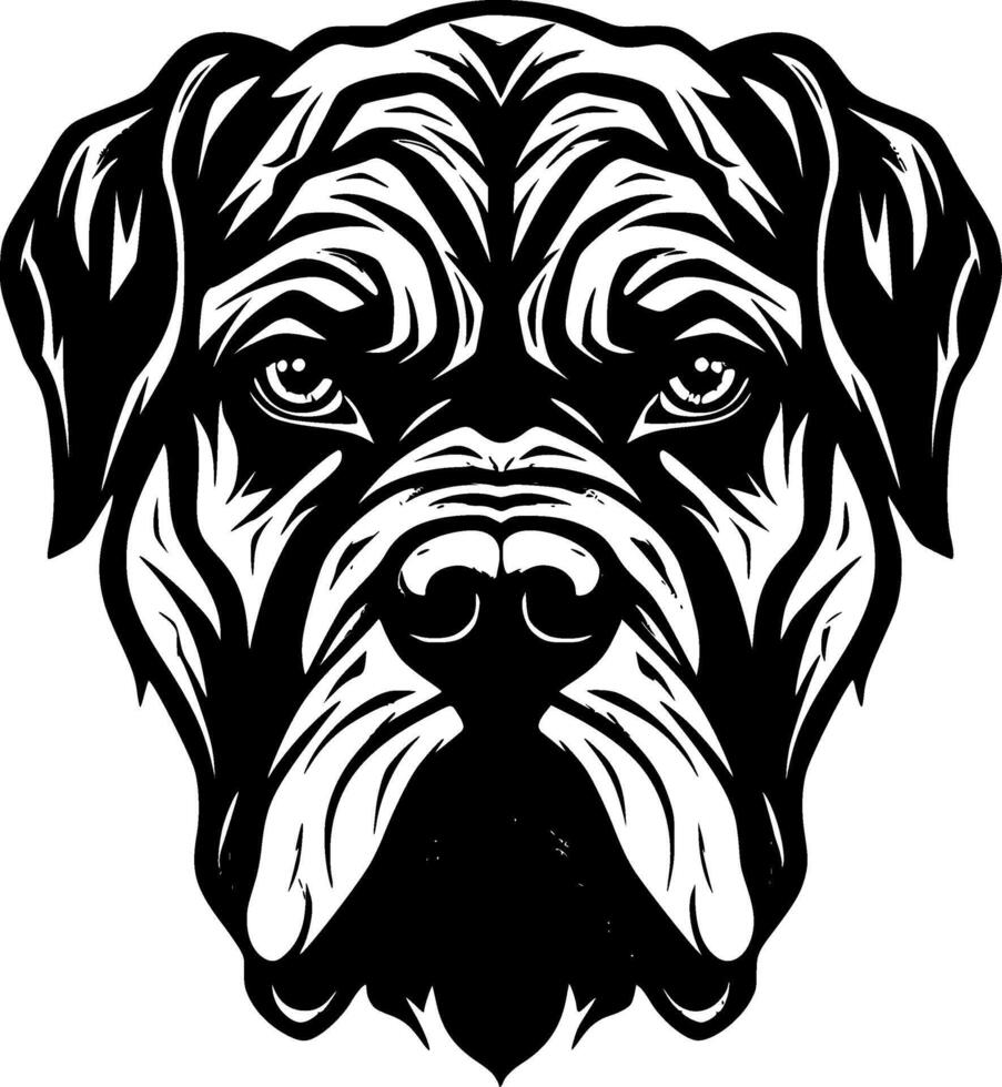 Cane Corso - Minimalist and Flat Logo - Vector illustration