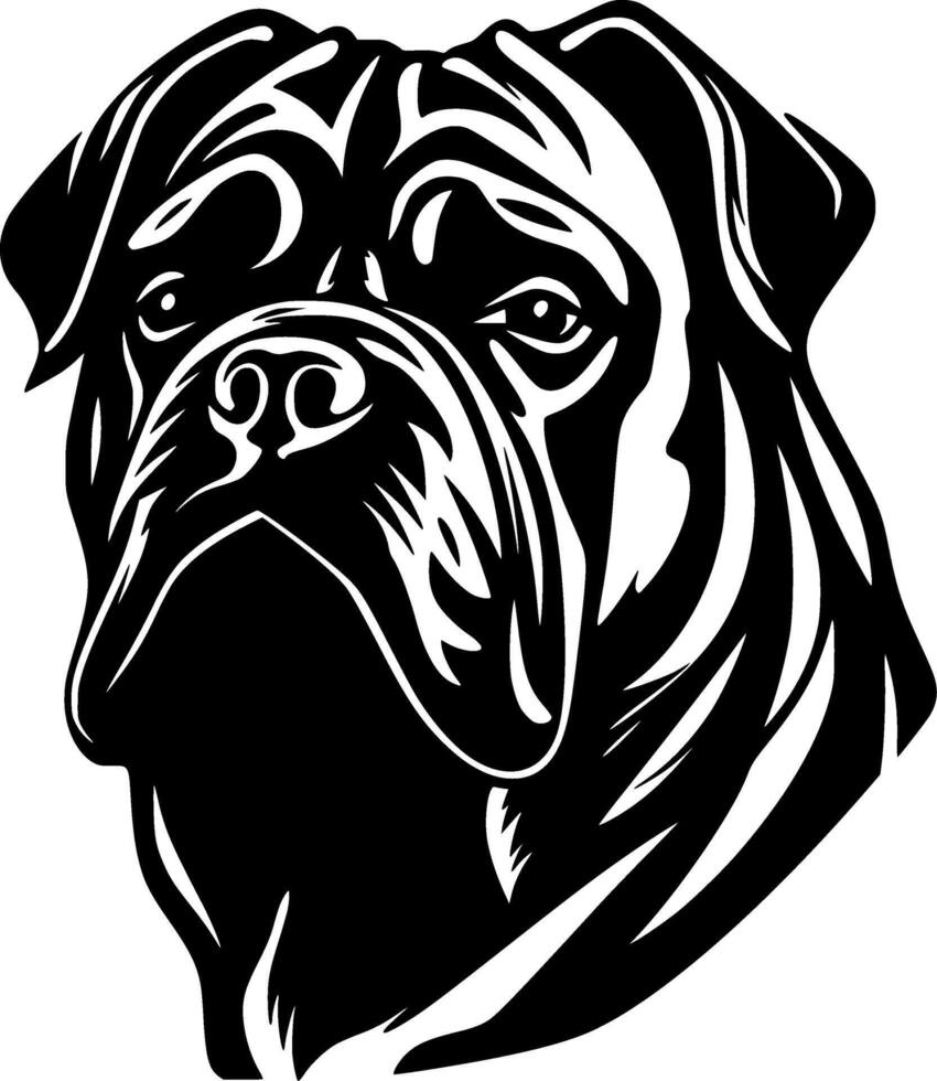 Cane Corso, Minimalist and Simple Silhouette - Vector illustration