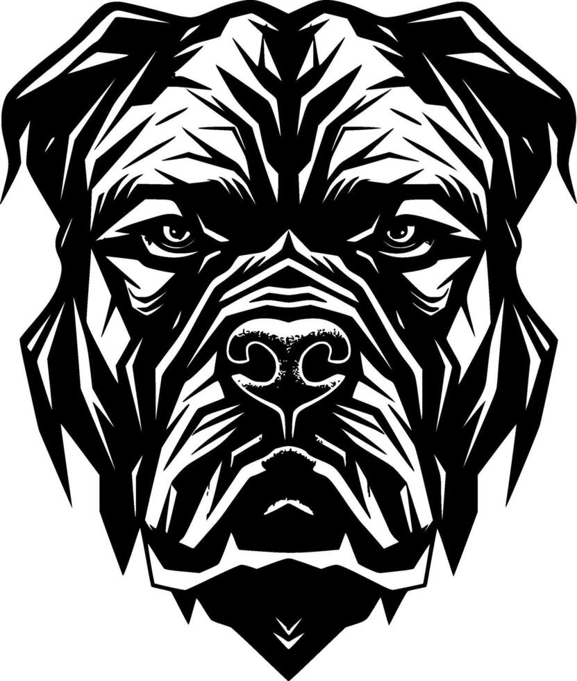 Cane Corso, Minimalist and Simple Silhouette - Vector illustration