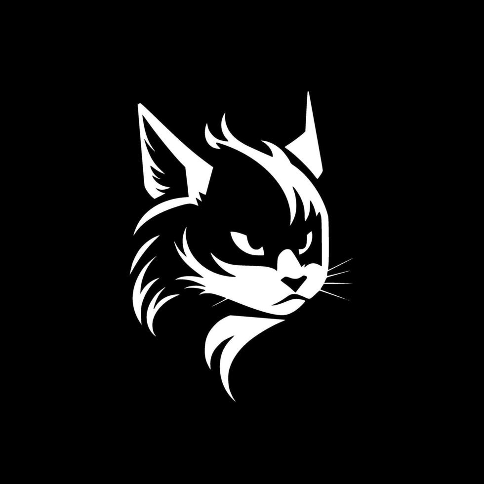 Cat, Minimalist and Simple Silhouette - Vector illustration