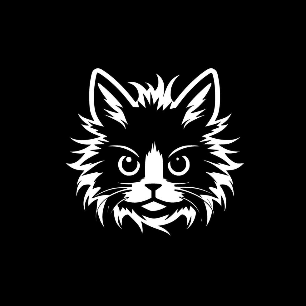 Cat, Minimalist and Simple Silhouette - Vector illustration