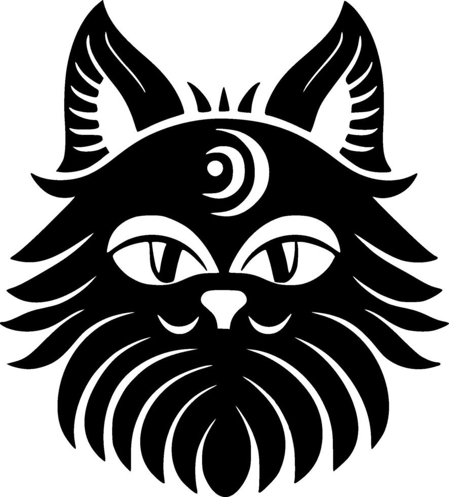 gato, minimalista y sencillo silueta - vector ilustración