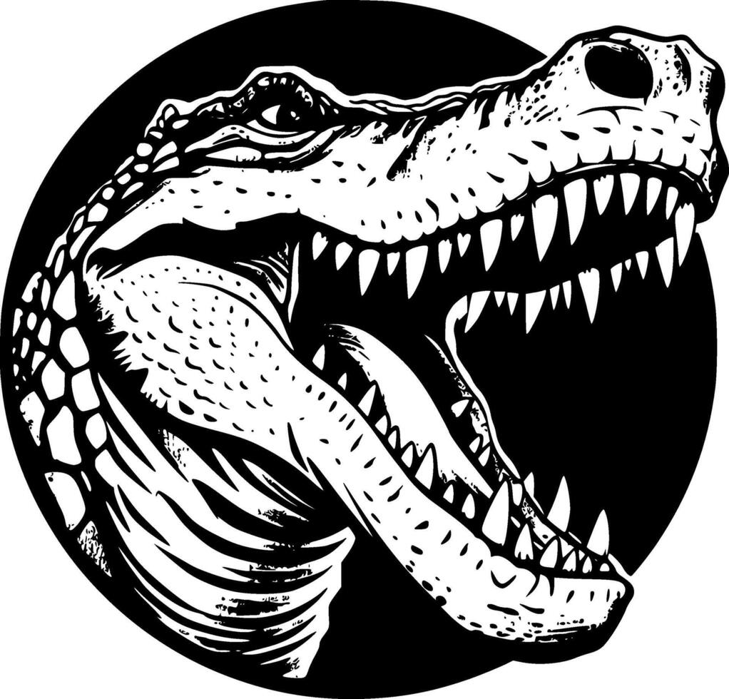 Crocodile - High Quality Vector Logo - Vector illustration ideal for T-shirt graphic