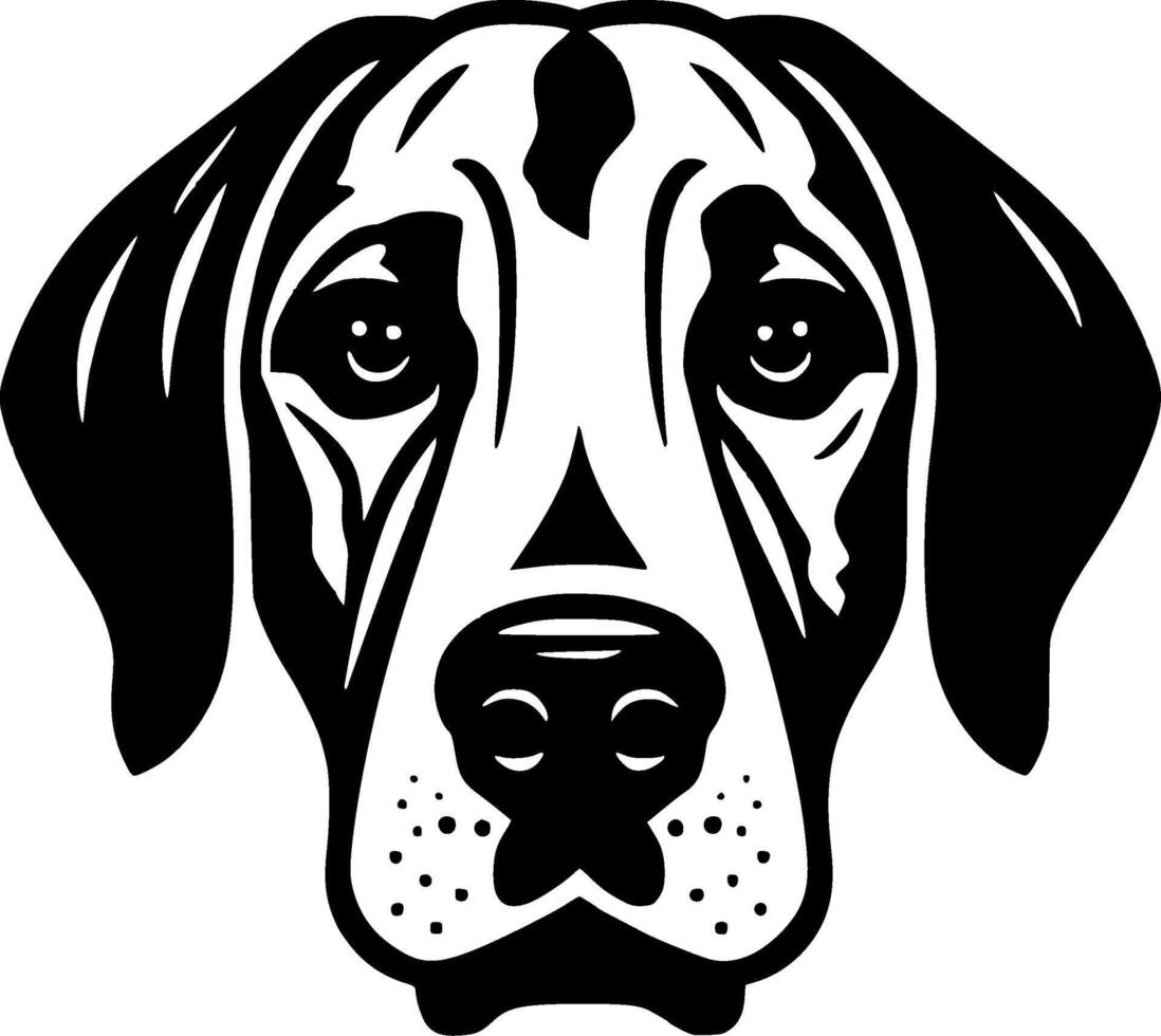 Dalmatian - Black and White Isolated Icon - Vector illustration