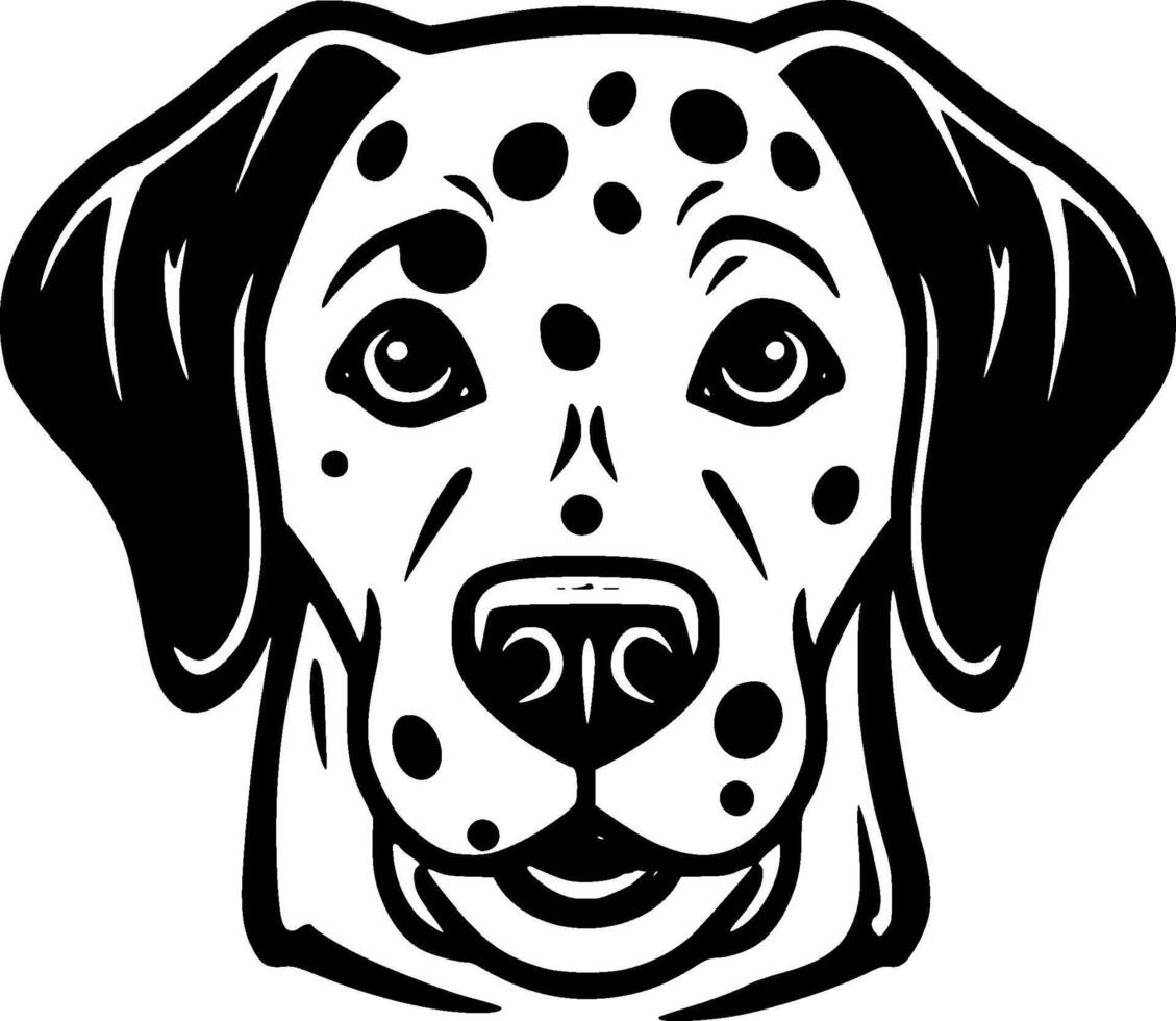 Dalmatian - Minimalist and Flat Logo - Vector illustration