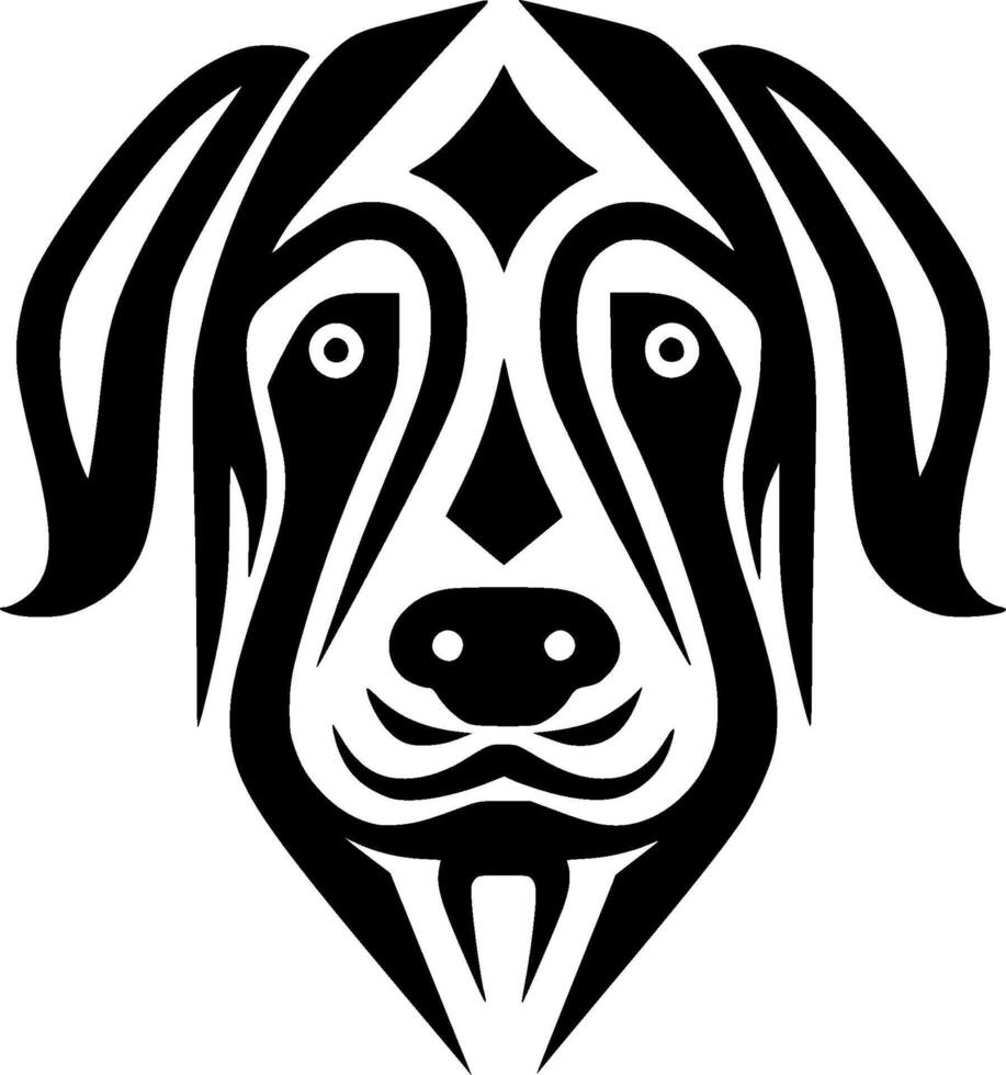 Dalmatian - Black and White Isolated Icon - Vector illustration