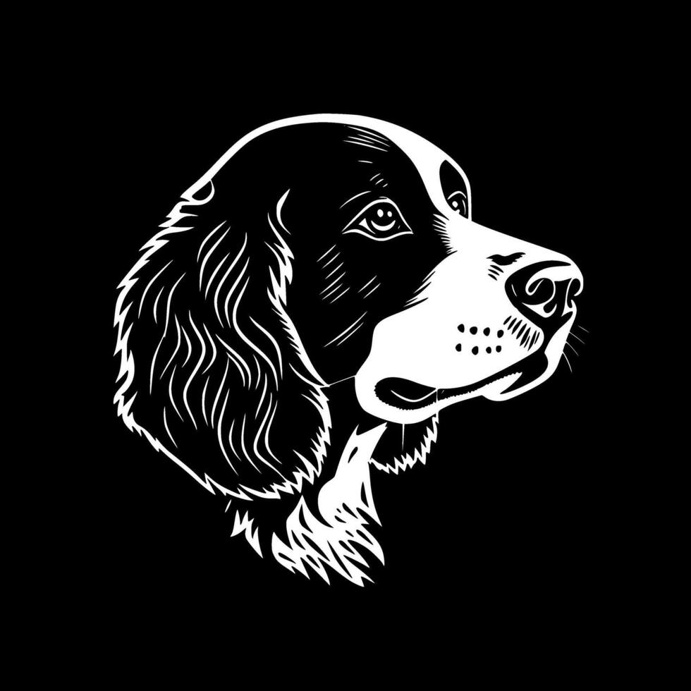 perro, minimalista y sencillo silueta - vector ilustración