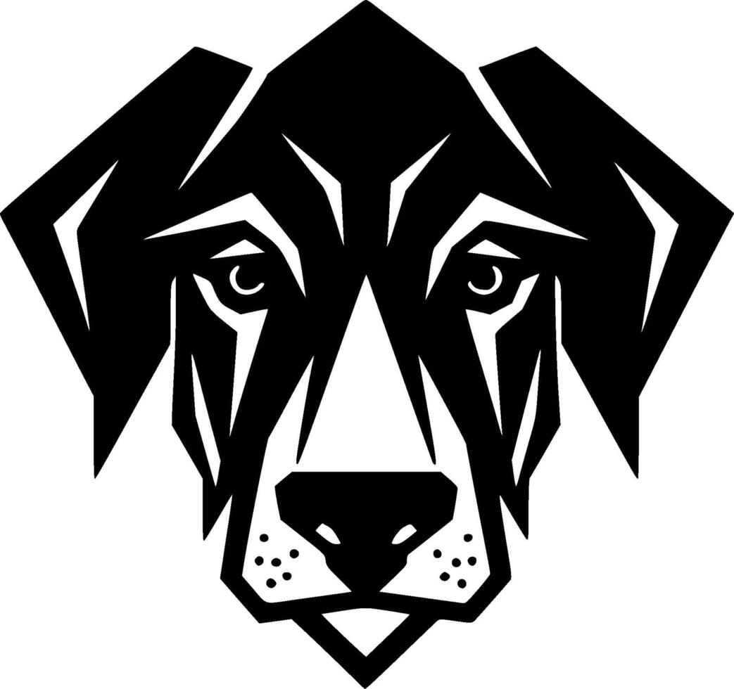 perro - minimalista y plano logo - vector ilustración
