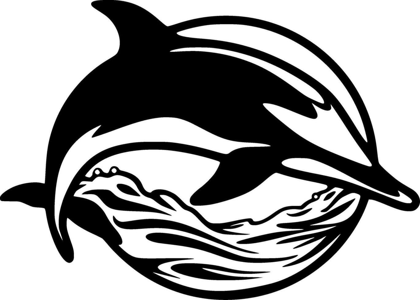 delfín - alto calidad vector logo - vector ilustración ideal para camiseta gráfico