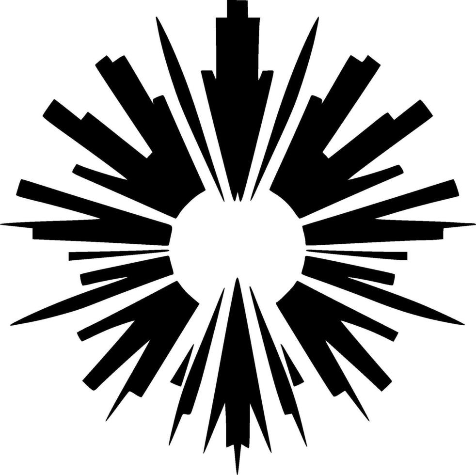 explosión - minimalista y plano logo - vector ilustración