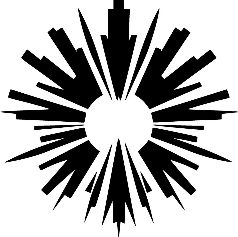 Explosion - Minimalist and Flat Logo - Vector illustration