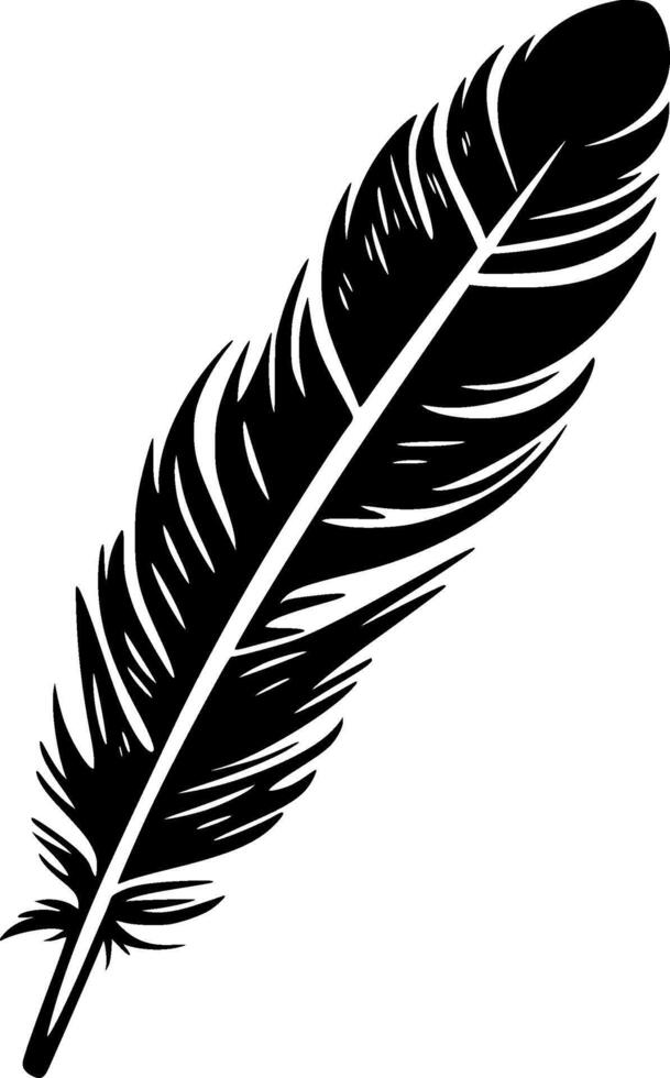 Feather - High Quality Vector Logo - Vector illustration ideal for T-shirt graphic